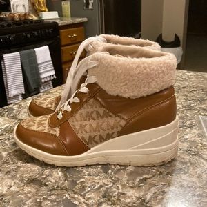 Michael Kors wedge boots